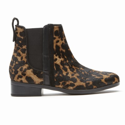 Botas Chelsea Rockport Larkyn Mulher Leopardo PT-75984